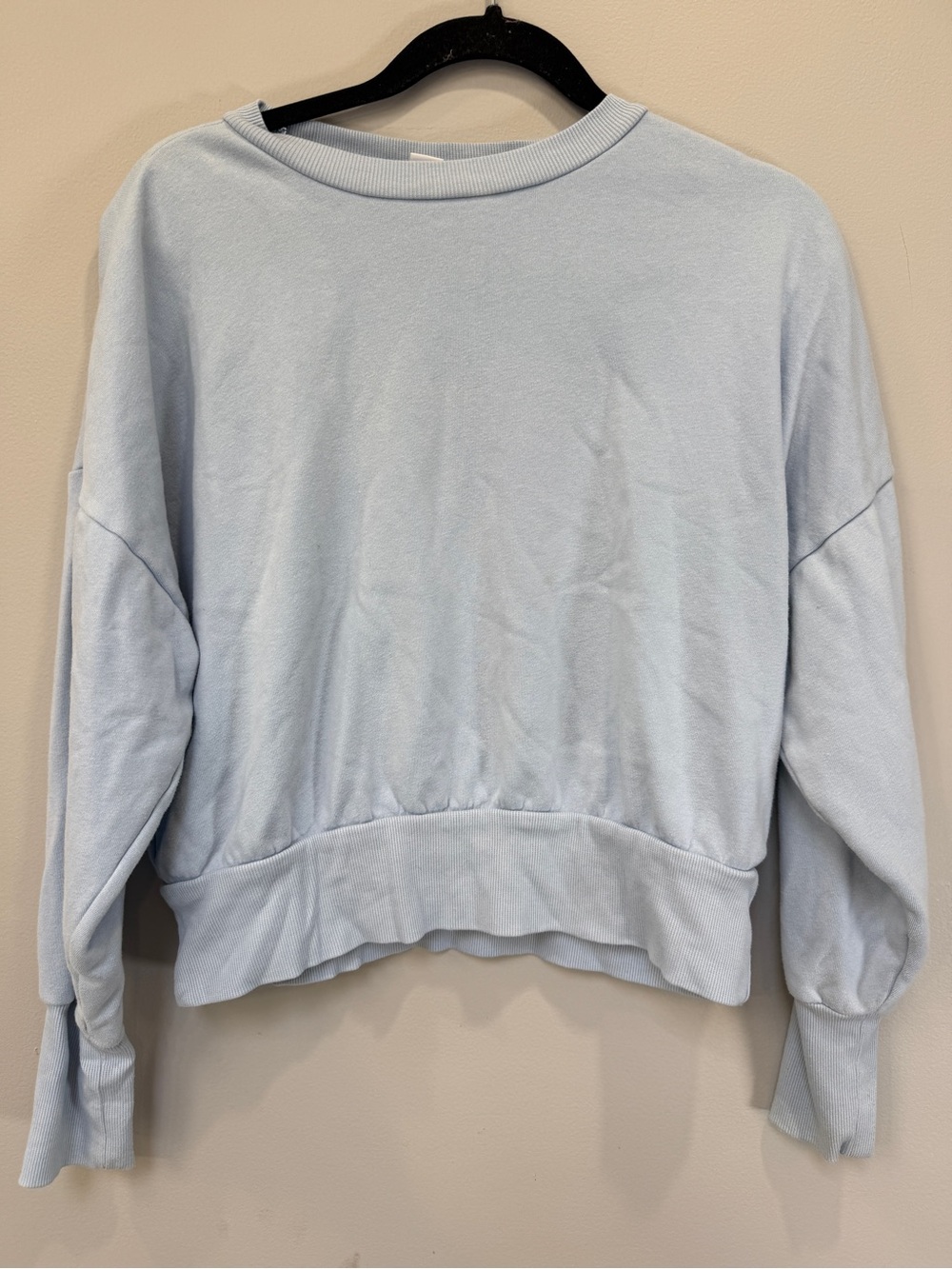 Old Navy Light Blue Boxy Crewneck Sweatshirt